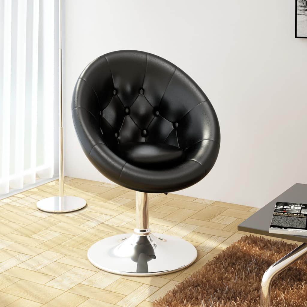 vidaXL Bar Stool Height Adjustable Bar Seat Island Stool for Pub Faux Leather