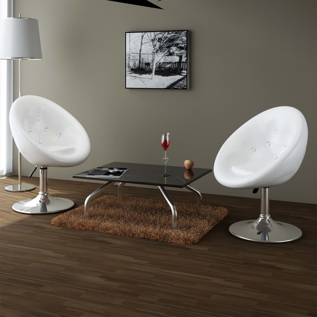 vidaXL Bar Stool Height Adjustable Bar Seat Island Stool for Pub Faux Leather