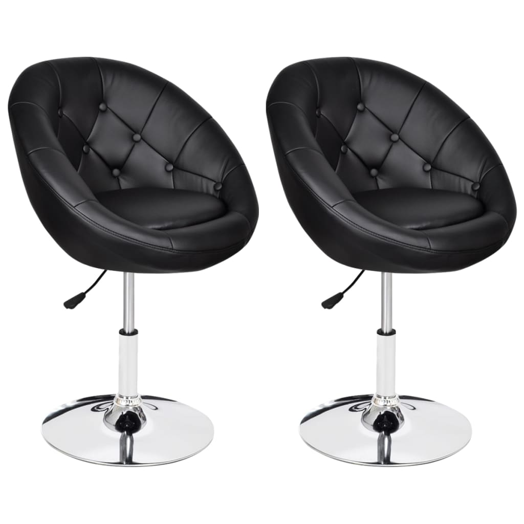 vidaXL Bar Stool Height Adjustable Bar Seat Island Stool for Pub Faux Leather