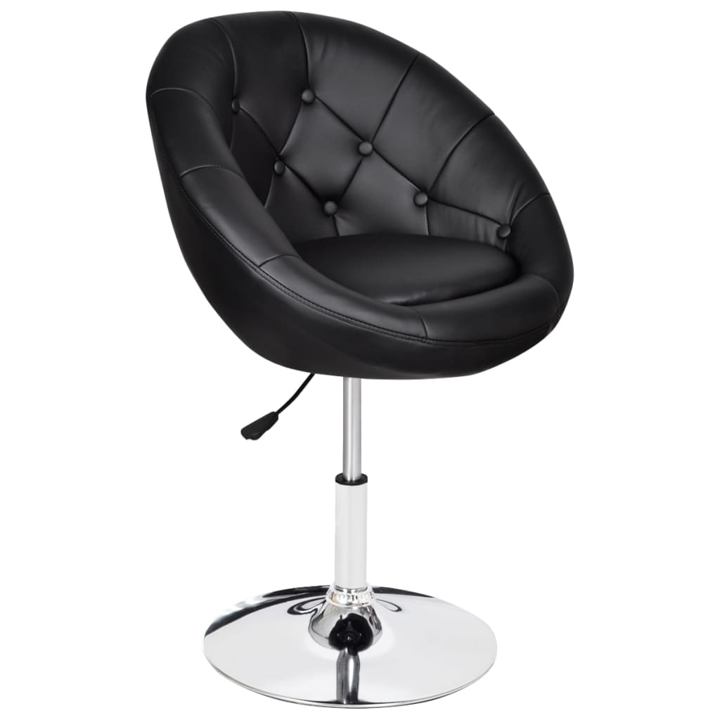 vidaXL Bar Stool Height Adjustable Bar Seat Island Stool for Pub Faux Leather