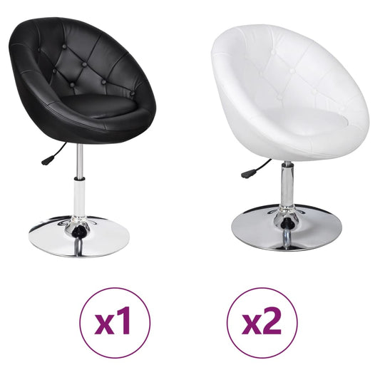 vidaXL Bar Stool Height Adjustable Bar Seat Island Stool for Pub Faux Leather